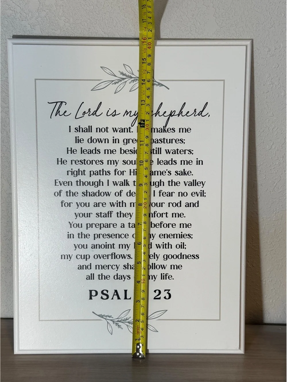 Psalm 23 Wall Art Picture Frame